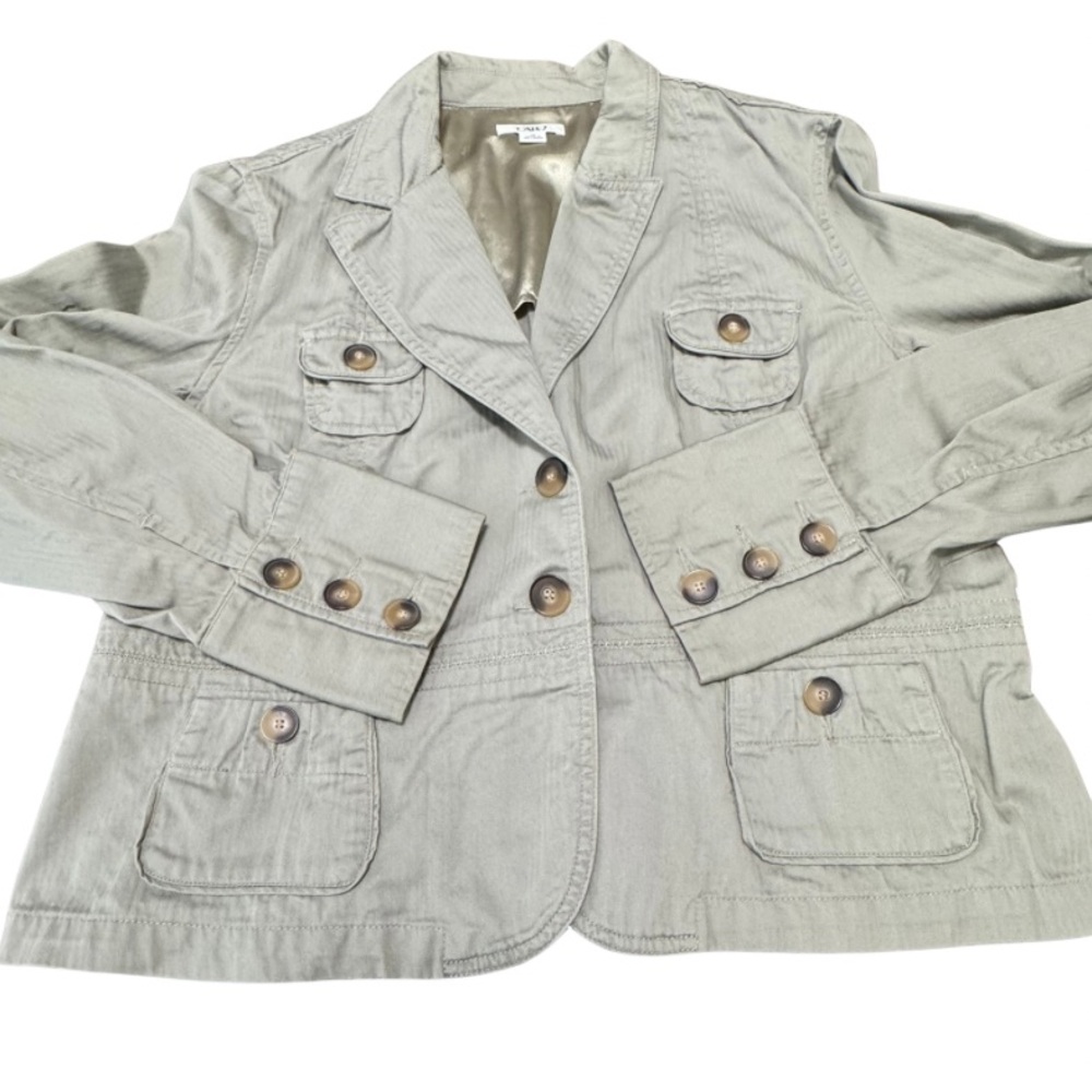 𝘾𝙖𝙩𝙤 Tan Utility Safari Style Jacket size XL